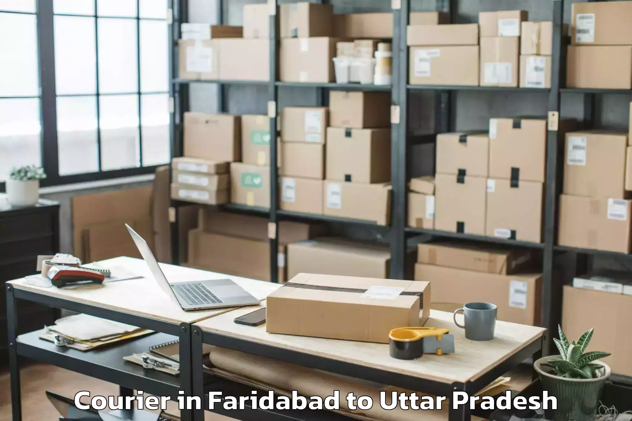 Easy Faridabad to Mahrauni Courier Booking